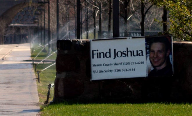 A &quot;Find Joshua&quot; poster