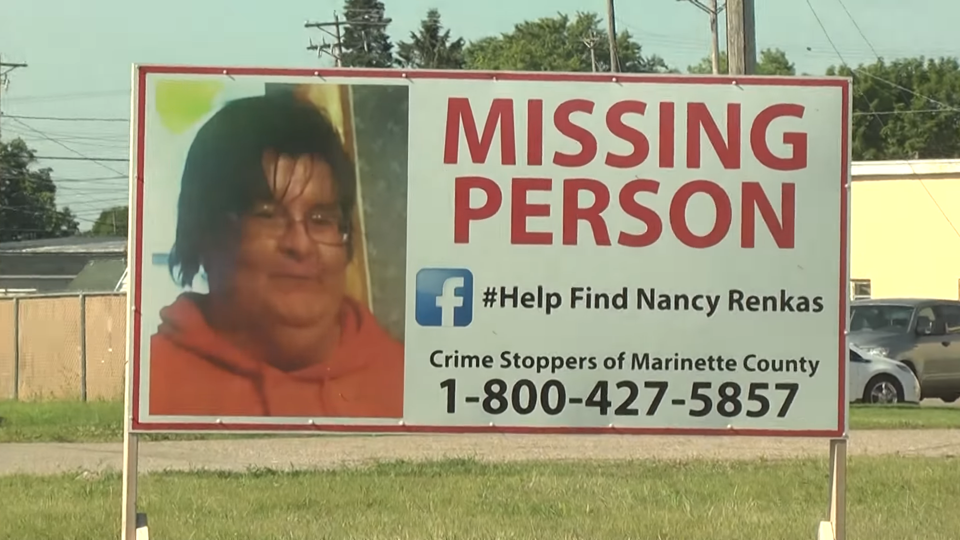 a missing persons poster for Nancy Renkas