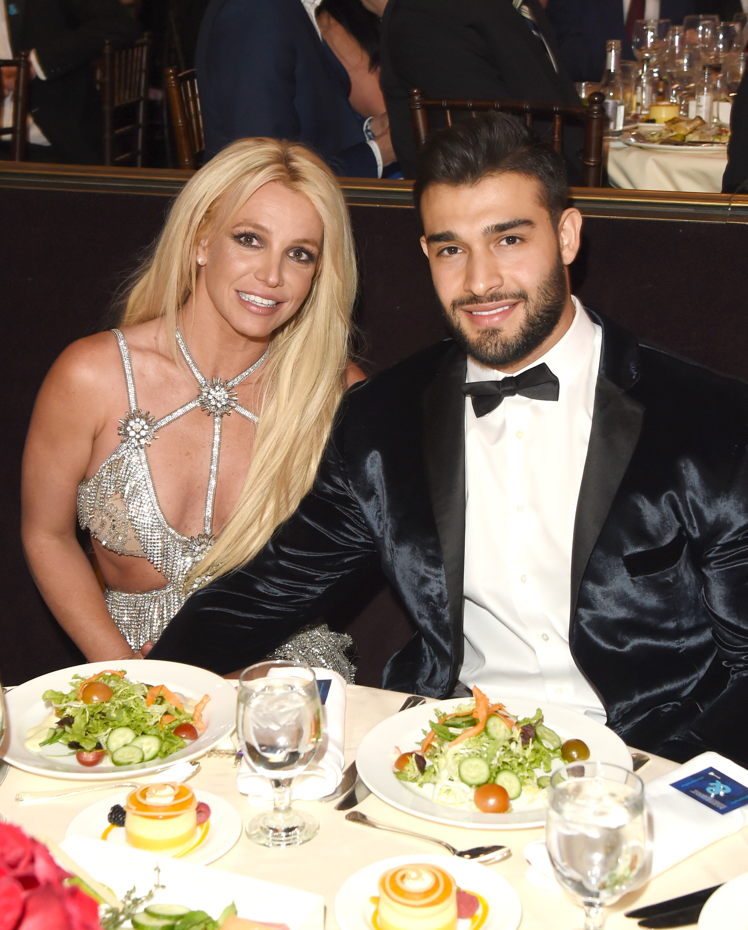 Britney and Sam during happier times at an event