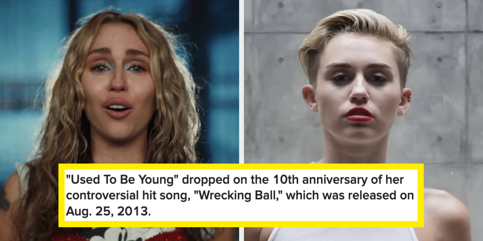 Miley Cyrus Drops Music Video for Single 'Used to Be Young
