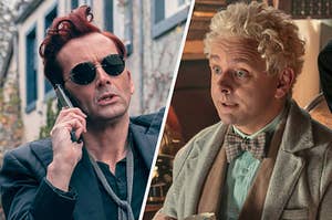 Crowley and Aziraphale from "Good Omens"