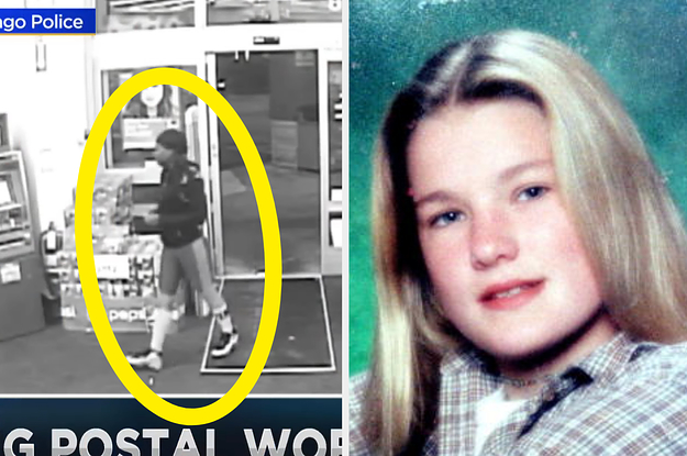 woman on cctv and a teen girl in a school photo
