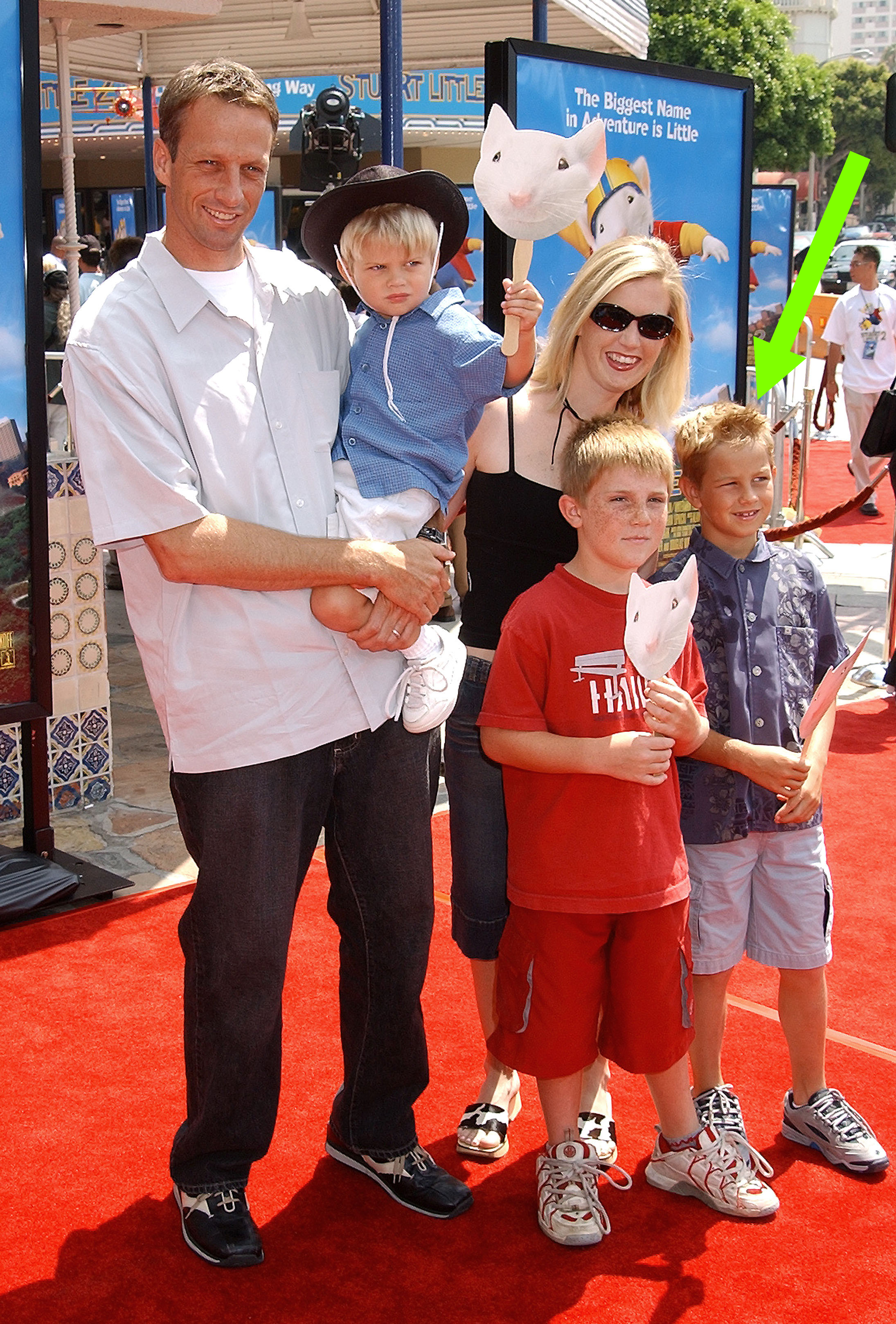 The Hawk family on the red carpet