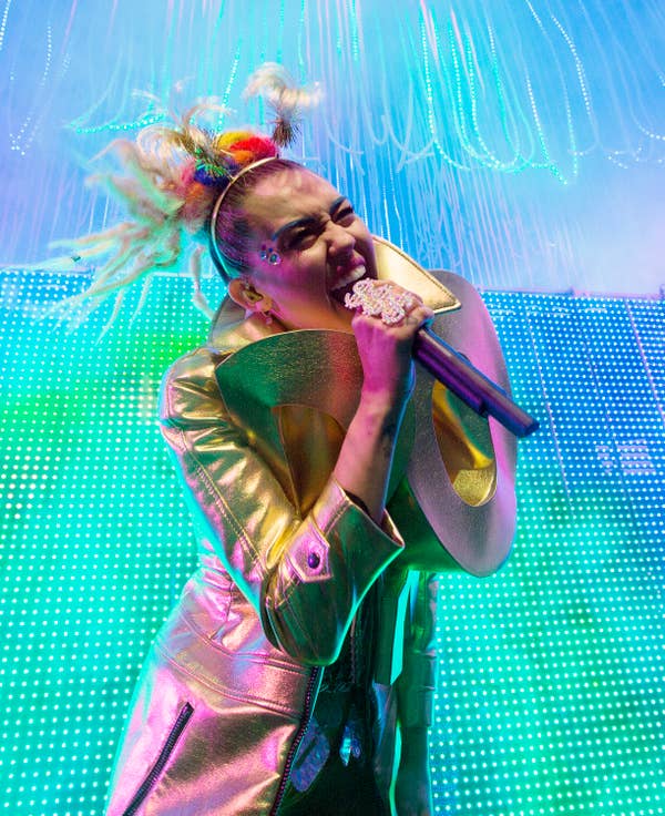 Miley Cyrus onstage