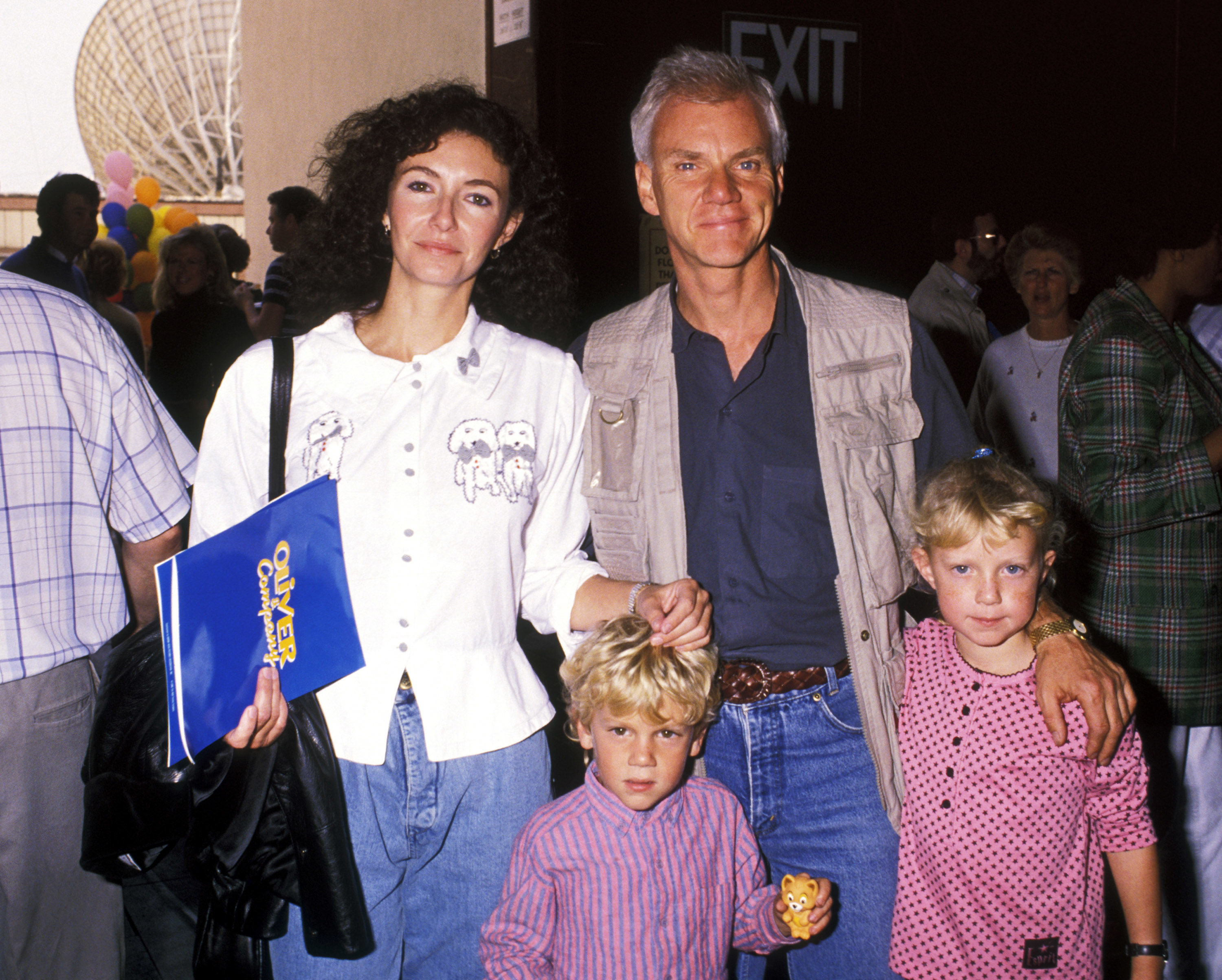 Charlie McDowell with his family