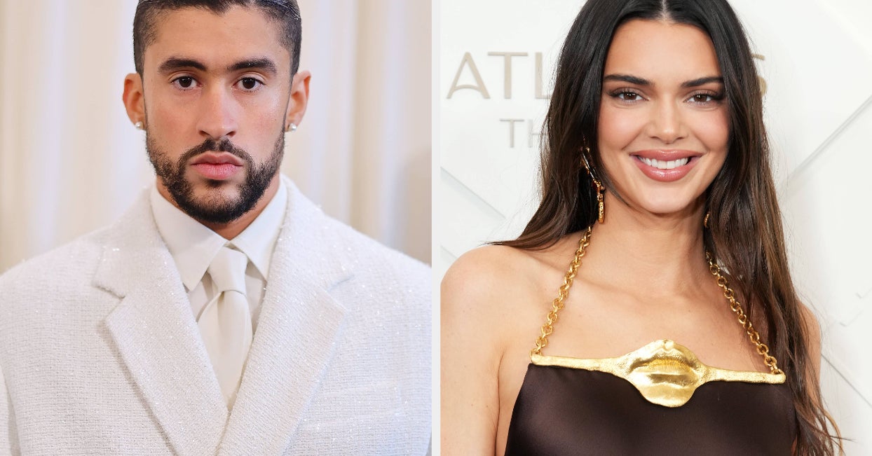 Bad Bunny Shares Kendall Jenner Video, Wears K Necklace