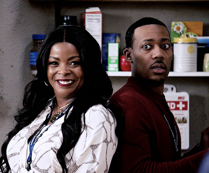 Janelle James and Tyler James Williams in &quot;Abbott Elementary&quot;