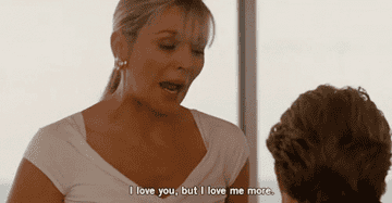 A gif of Samantha Jones saying &quot;I love you, but I love me more.&quot;
