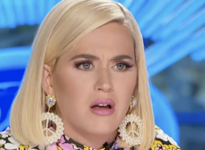 Katy Perry looking confused