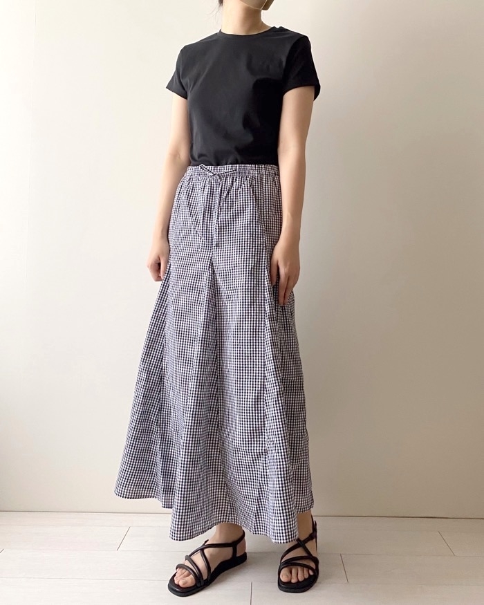 無印良品のオススメのスカート「強撚ボイルマキシスカート」