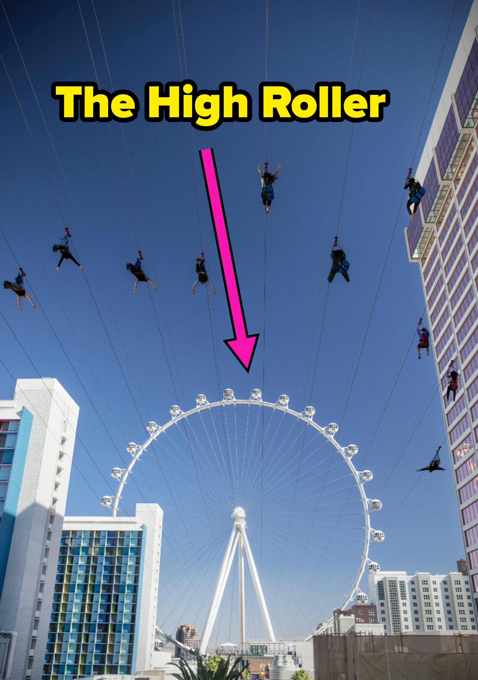The High Roller wheel in Las Vegas
