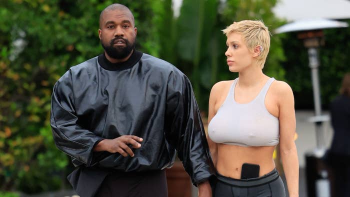 Kanye West Suffers Wardrobe Malfunction Aboard Boat With Wife Bianca Censori