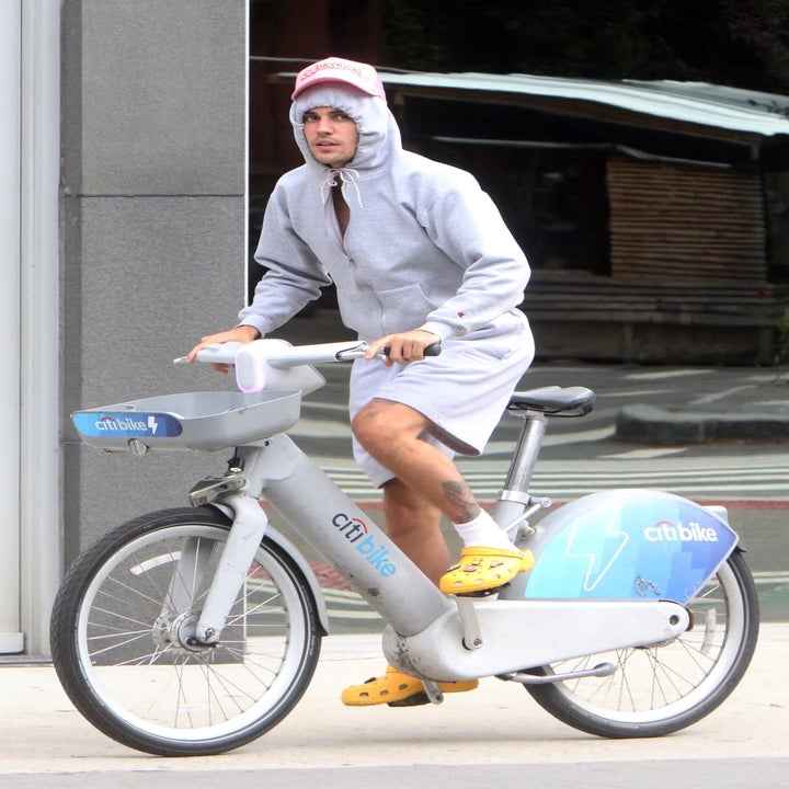 Justin on a bike
