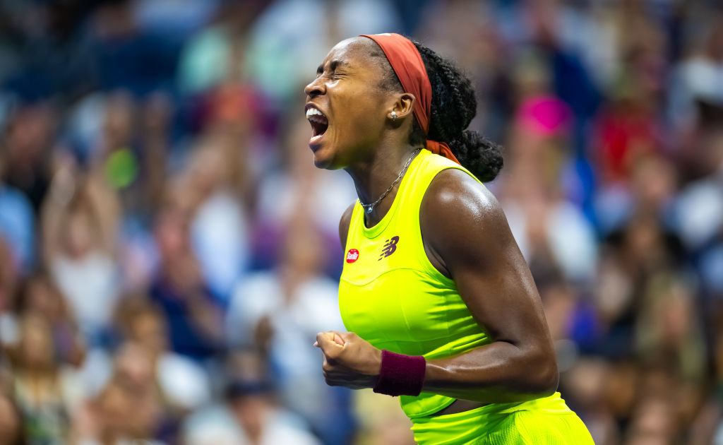 Closeup of Coco Gauff