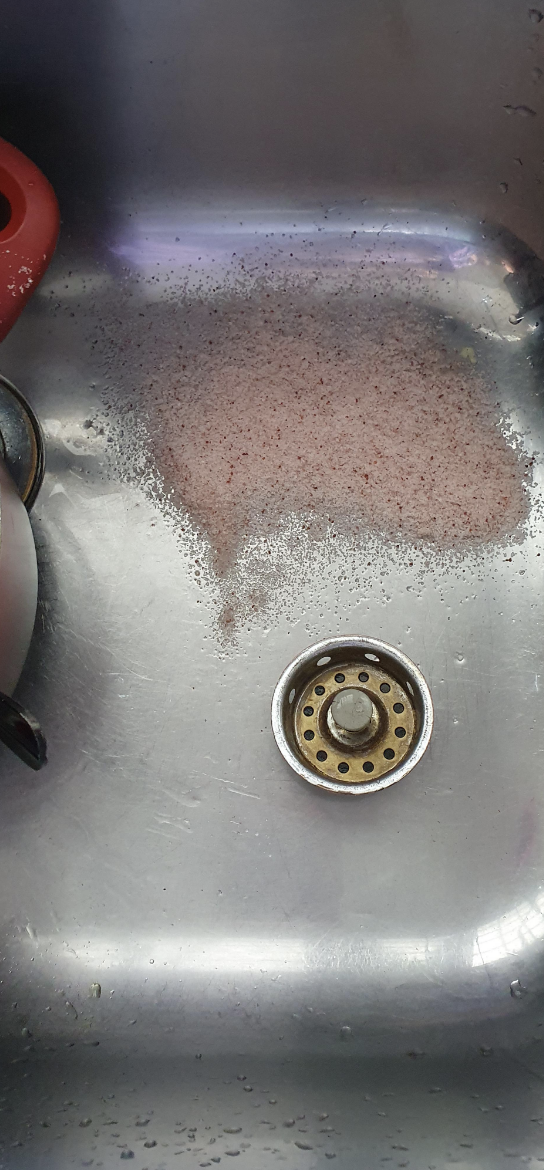 Salt in a sink