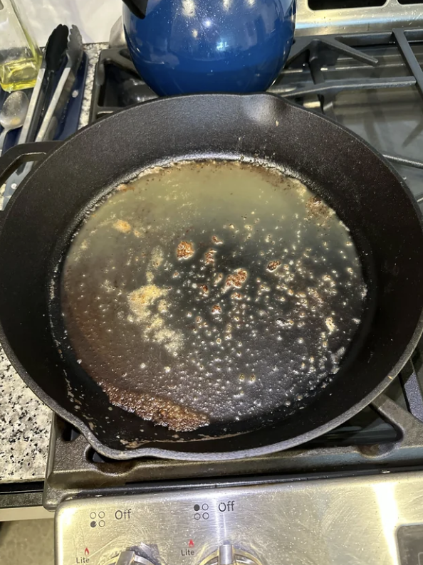 A dirty pan
