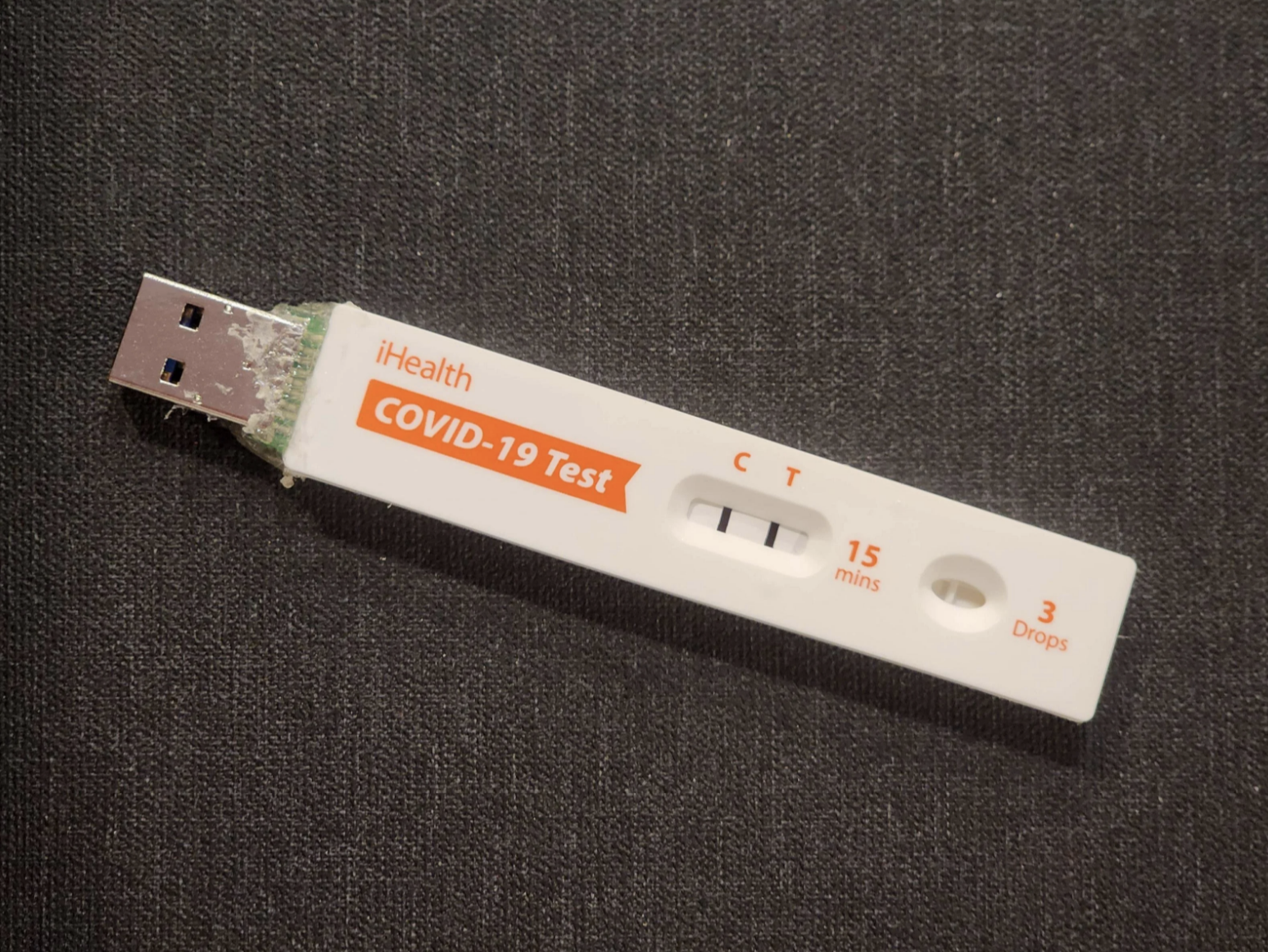 A COVID test USB