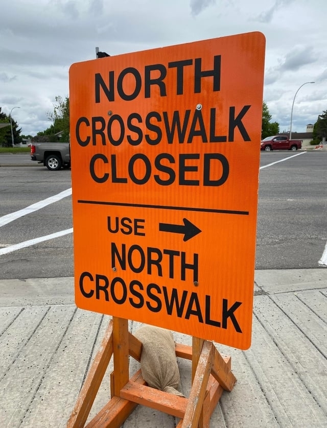 &quot;Use North Crosswalk&quot;