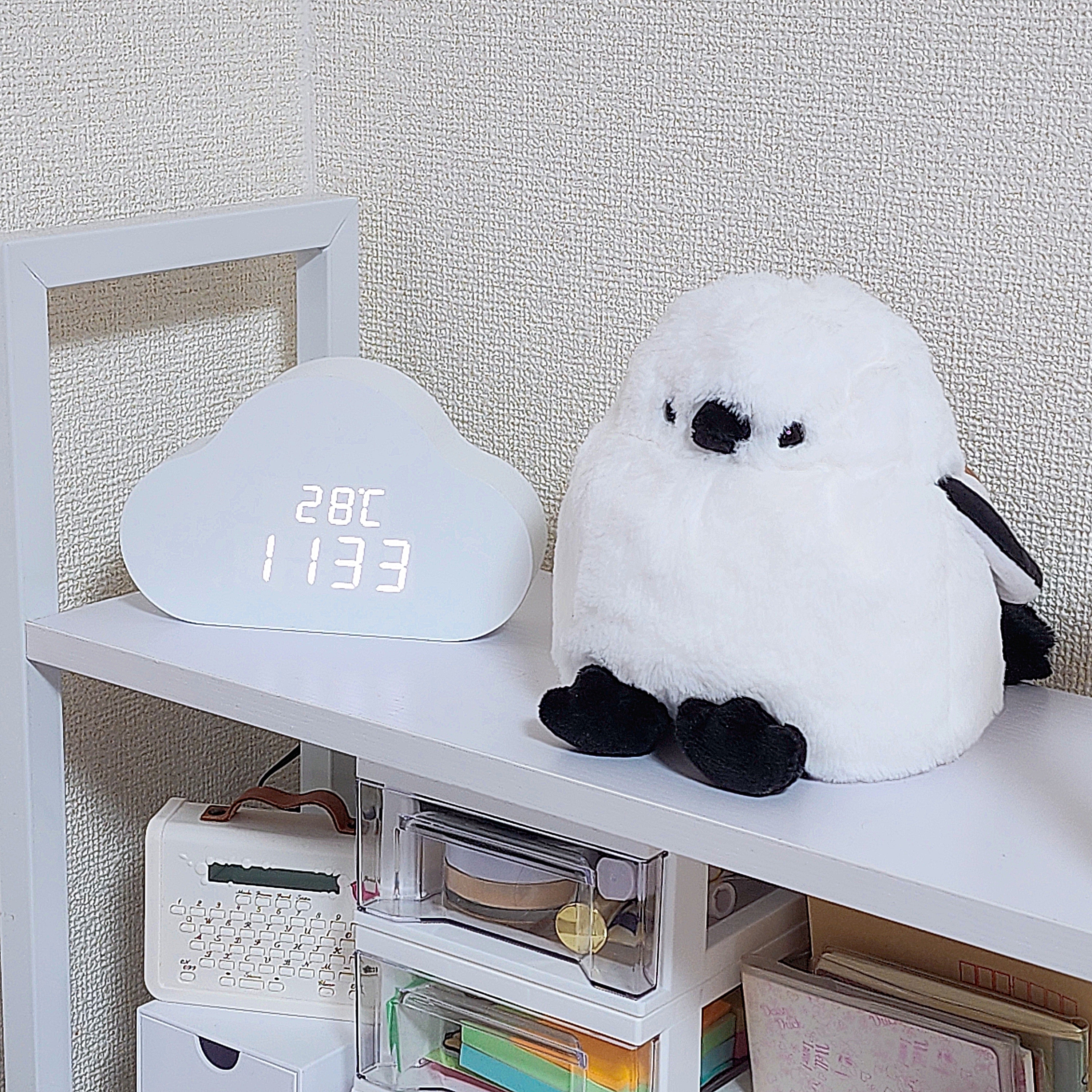 ニトリのおすすめ雑貨「【デコホーム商品】LEDデジタル時計（クラウドガタ S758）」