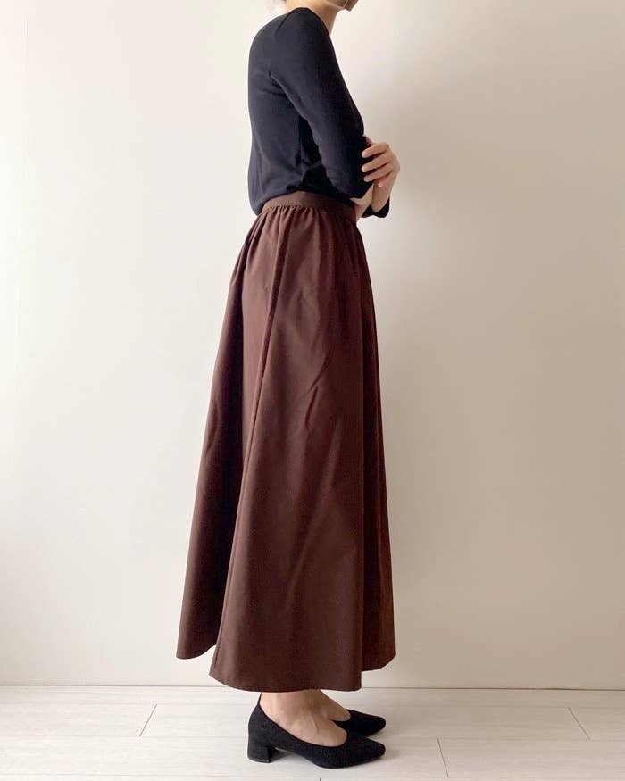 UNIQLO（ユニクロ）のおすすめのスカート「ボリュームロングスカート（丈標準86～90cm）」