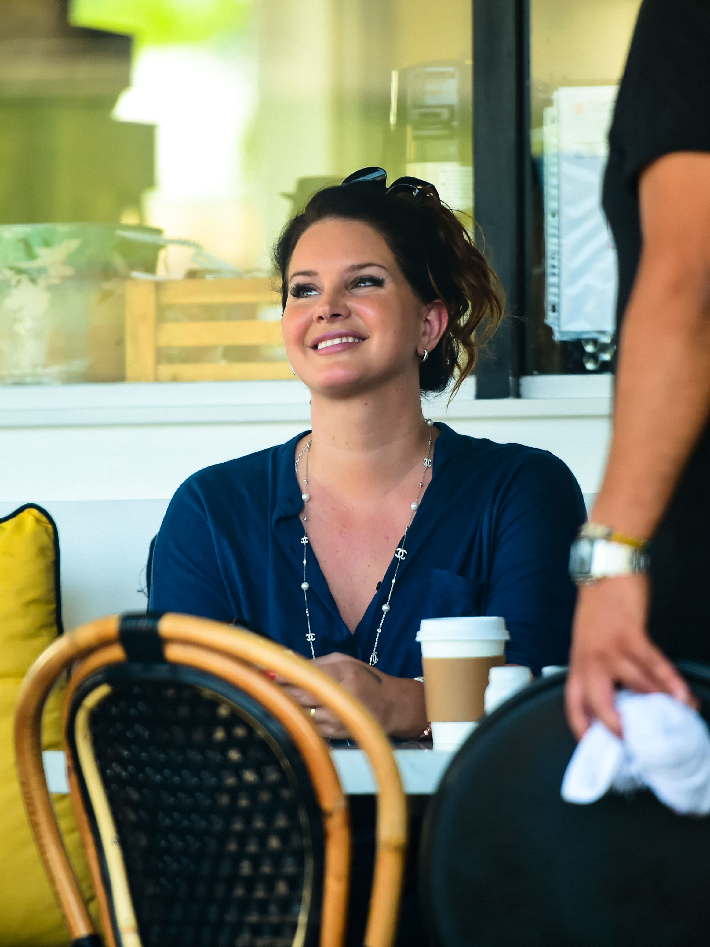 A close-up of Lana smiling
