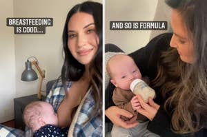 Olivia munn saying breastfeeding is good and so is formula