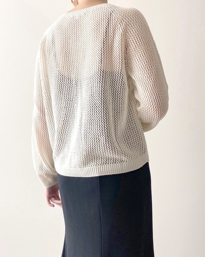 UNIQLO（ユニクロ）のオススメトップス「3Dメッシュクルーネックセーター（長袖）」
