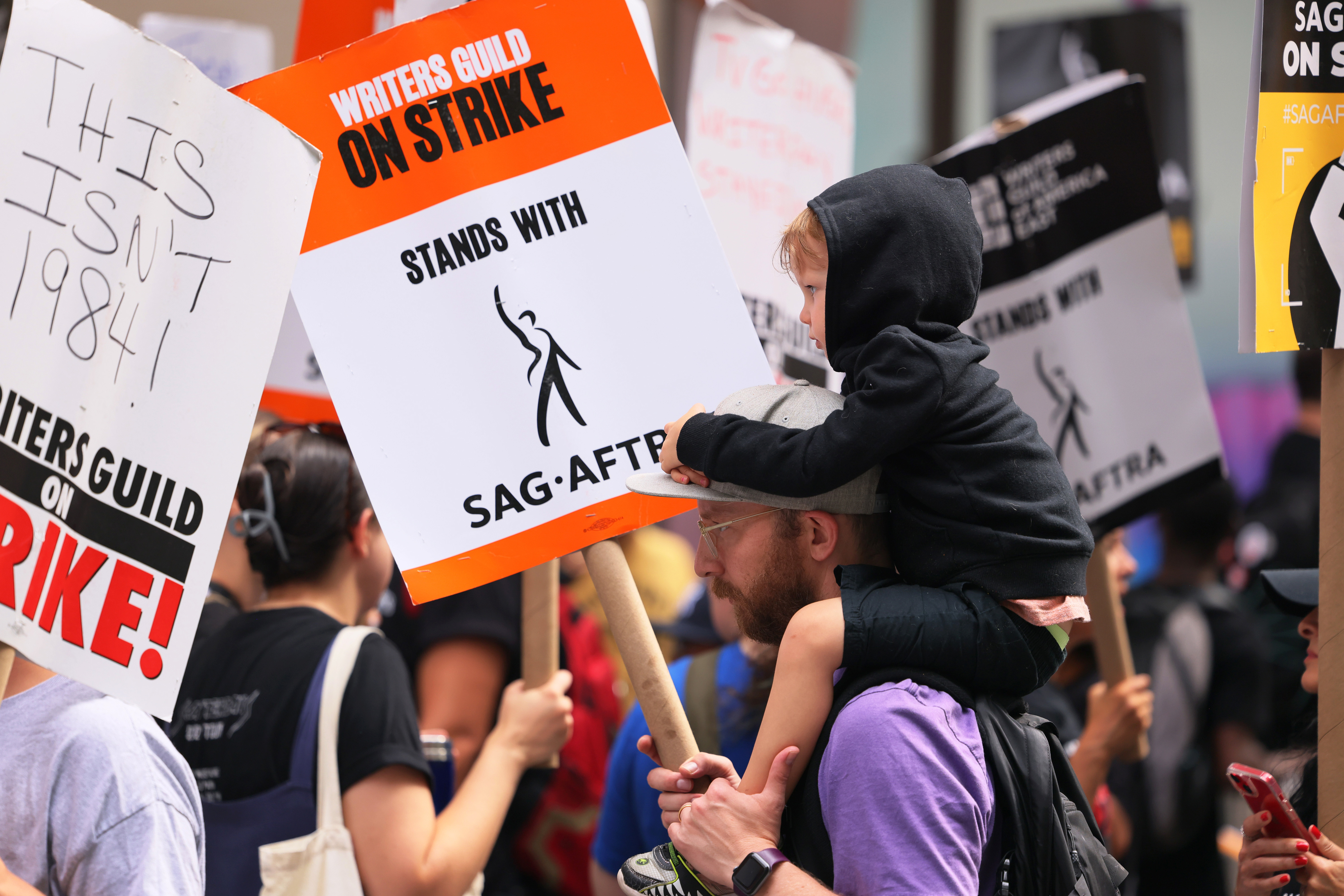 People at a protest