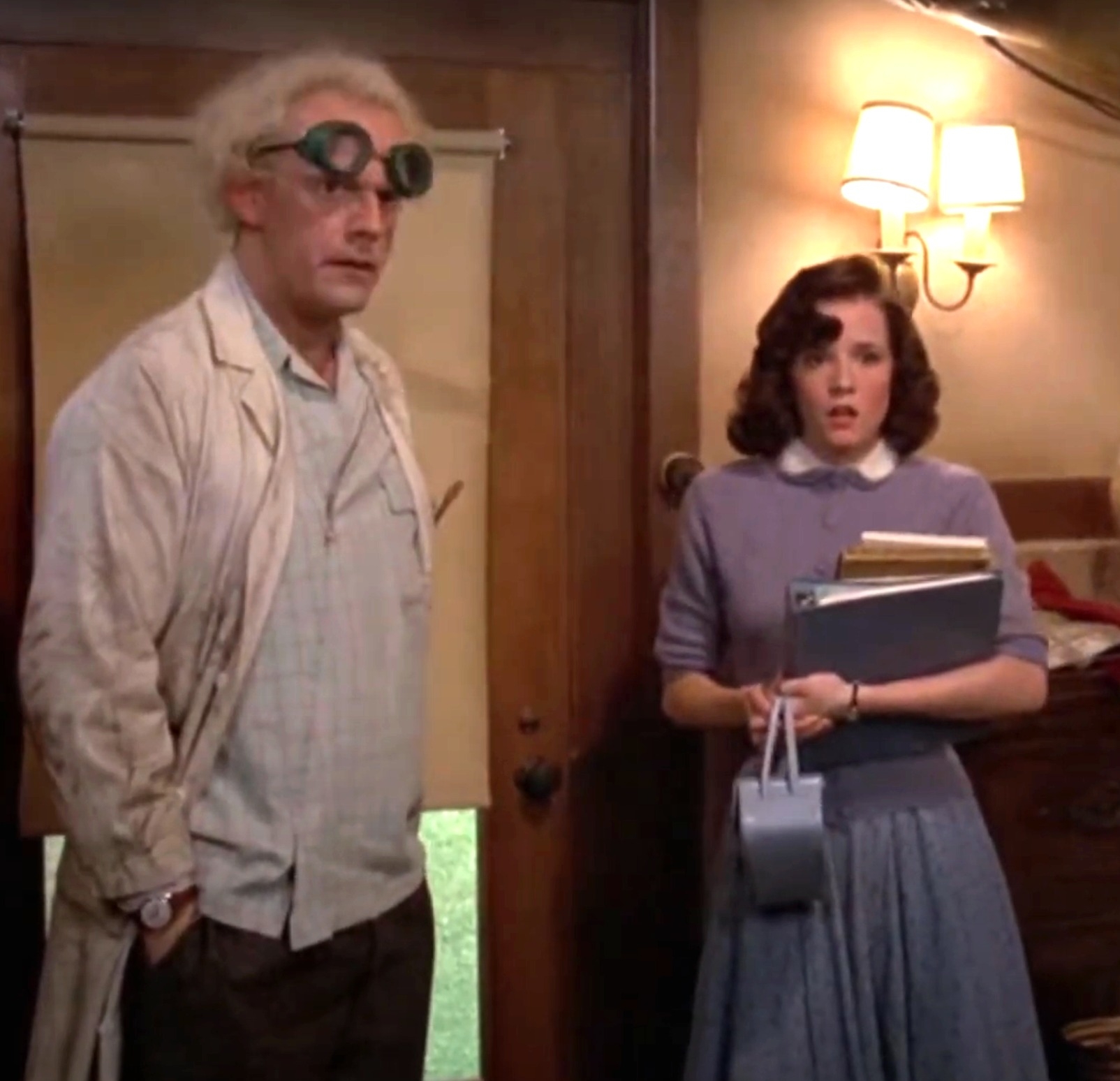 the two in a scene on the film