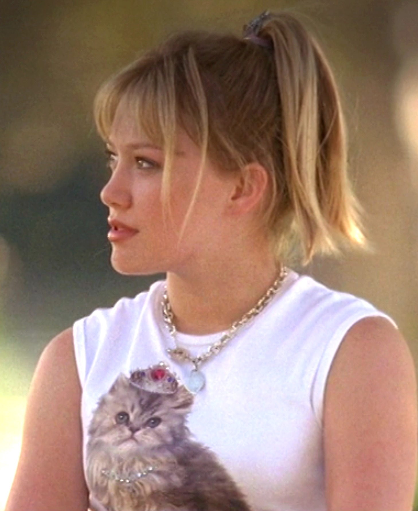 closeup of hillary as lizzie mcguire