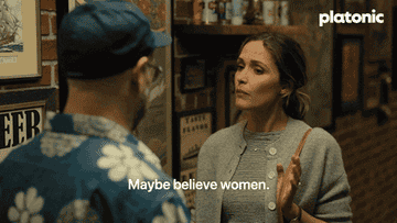 Rose Byrne on streaming show &quot;Physical&quot; angrily saying &quot;Maybe believe women&quot;