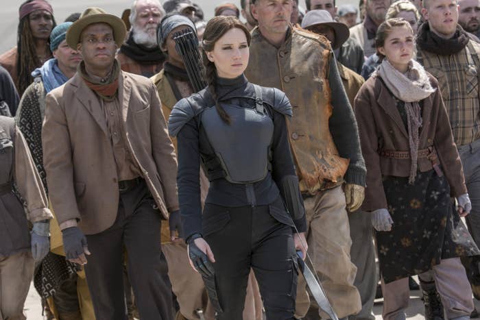 Katniss in battle gear from &quot;Mockingjay — Part 2&quot;