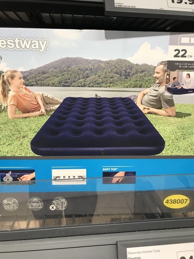 A mattress photoshopped