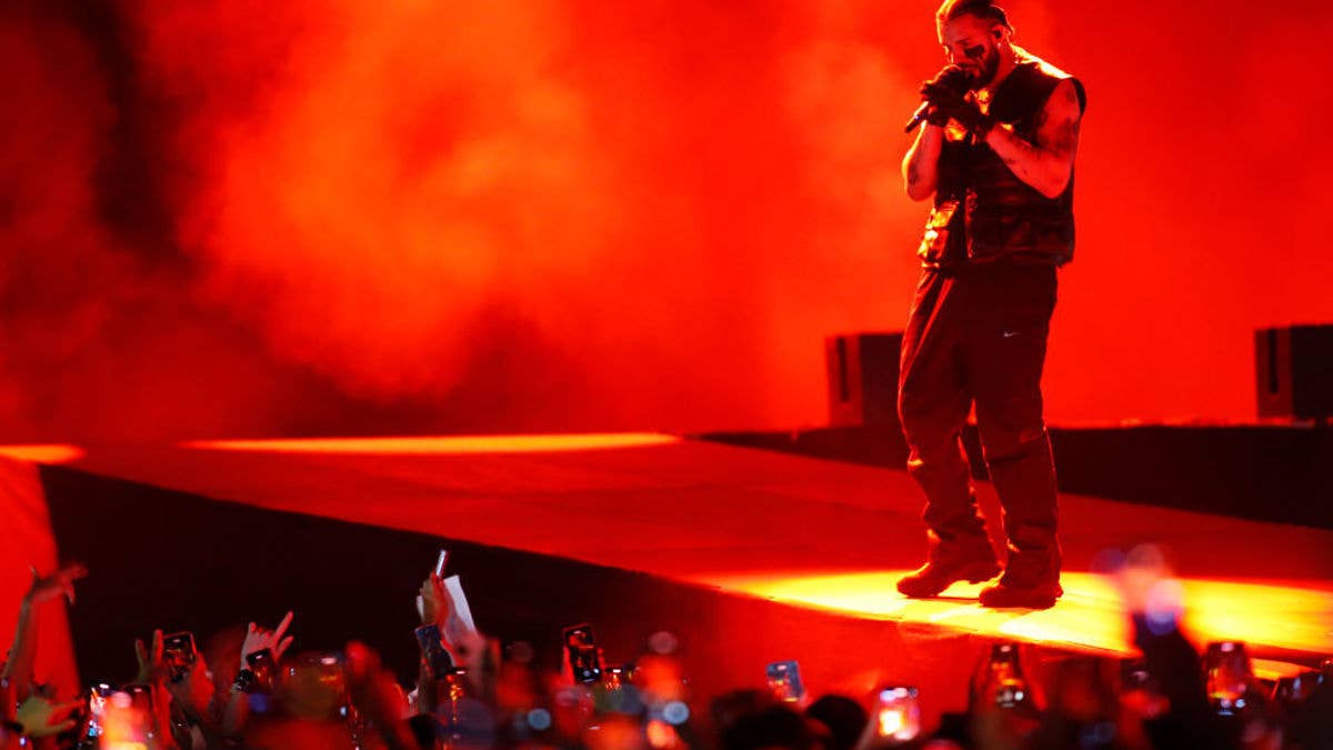 Multiple objects have been thrown at Drake on stage on his current It's All A Blur tour. Some appreciated, others not.