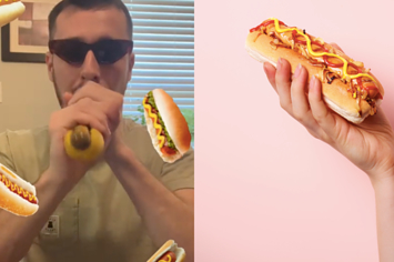 a tiktok npc creator and a hot dog