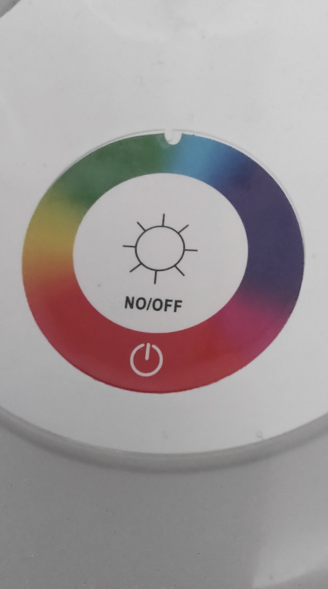 label says no instead of on