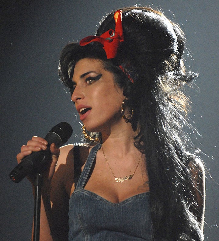 Closeup of Amy Winehouse