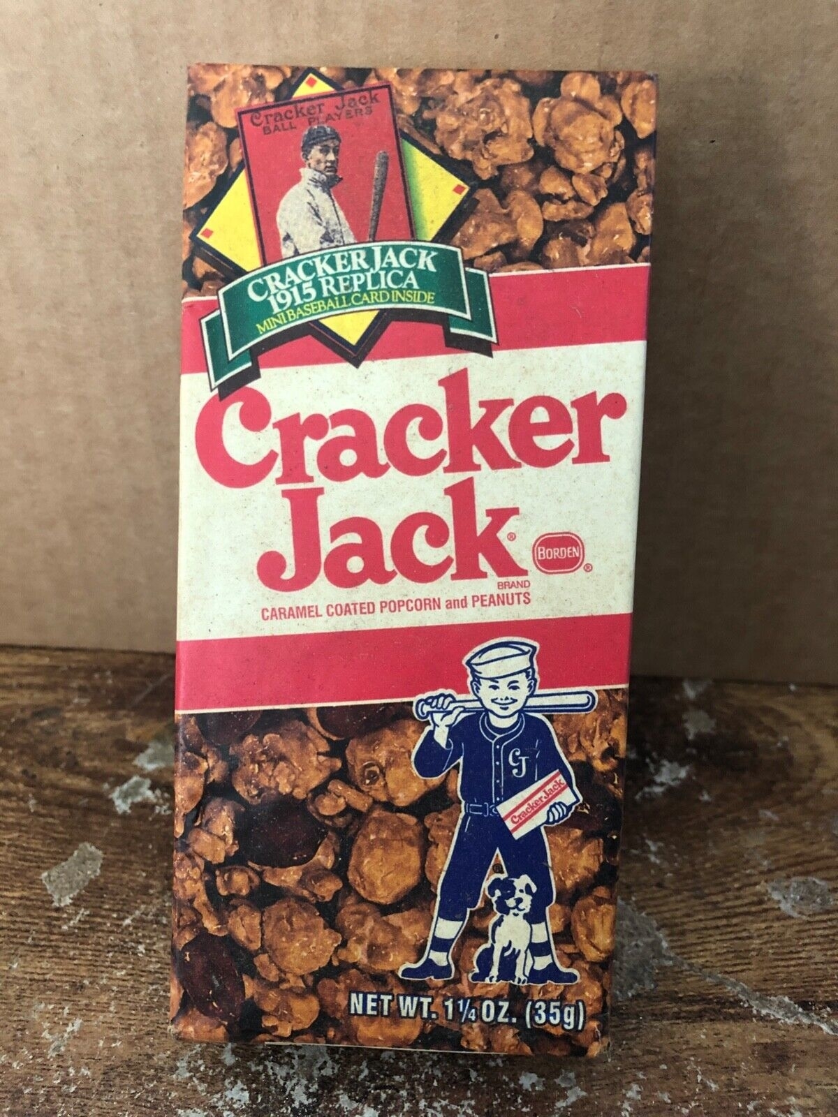 A Cracker Jack box