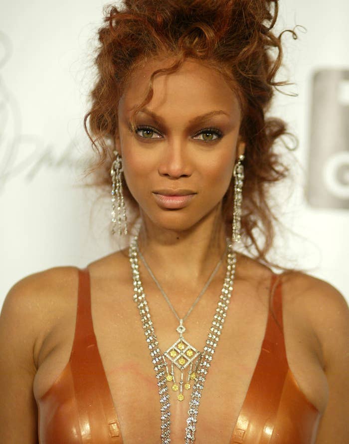 Closeup of Tyra Banks