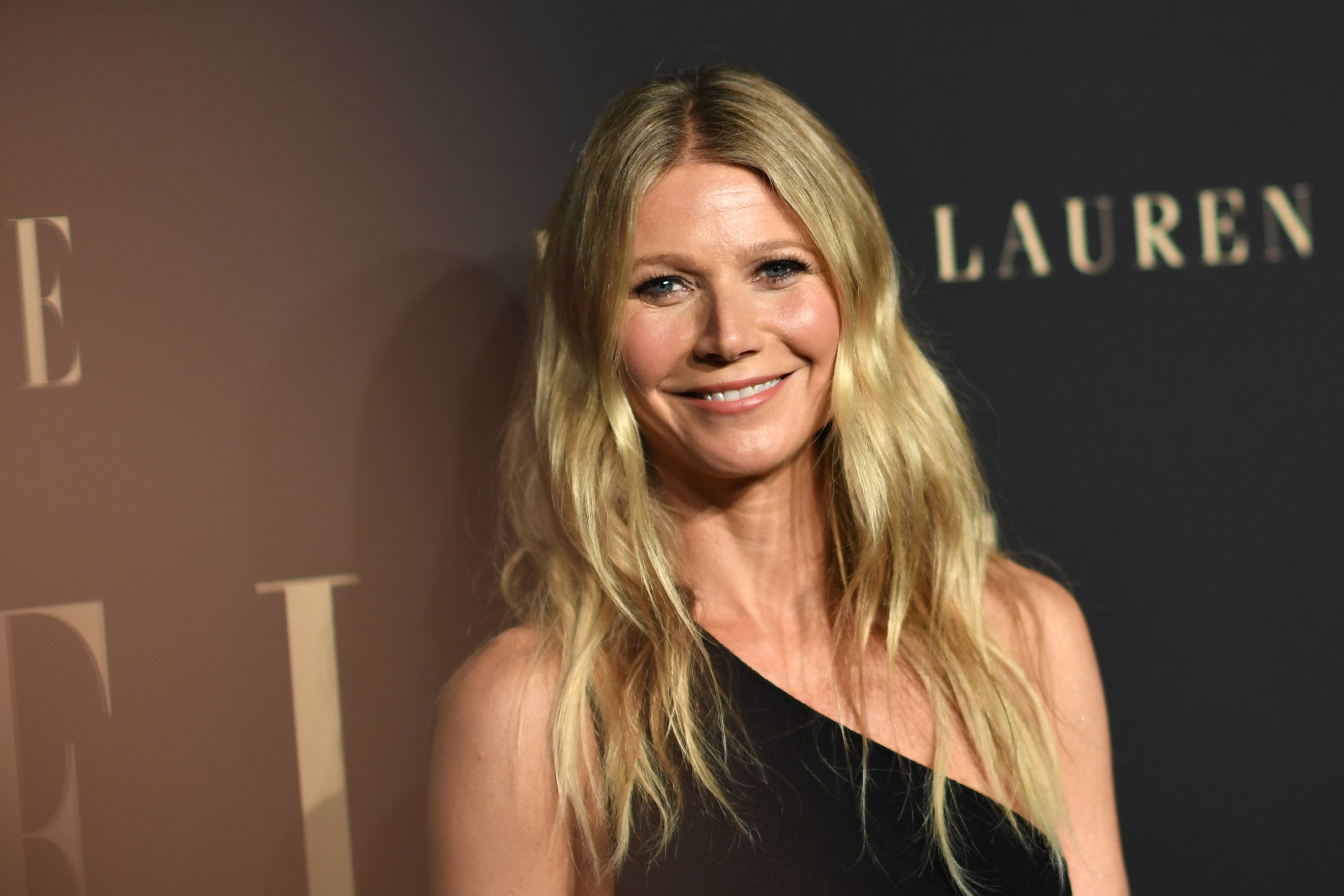 Close-up of Gwyneth smiling at a media event