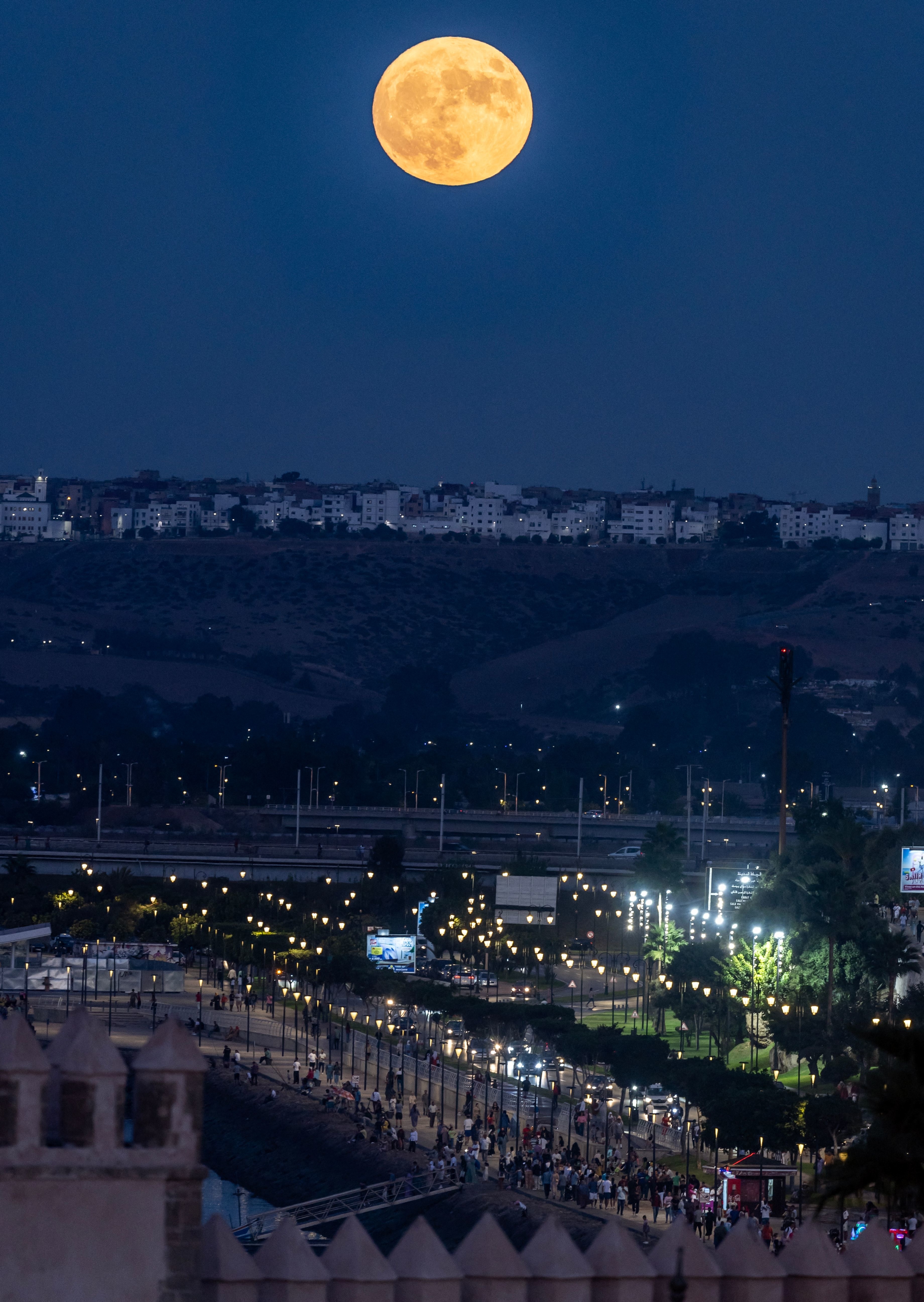 The moon in Rabat