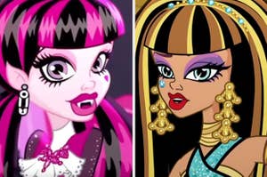 Draculaura and Cleo de Nile from Monster High