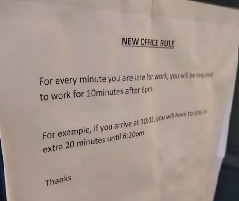 &quot;if you arrive at 10:02, you will have to stay an extra 20 minutes...&quot;