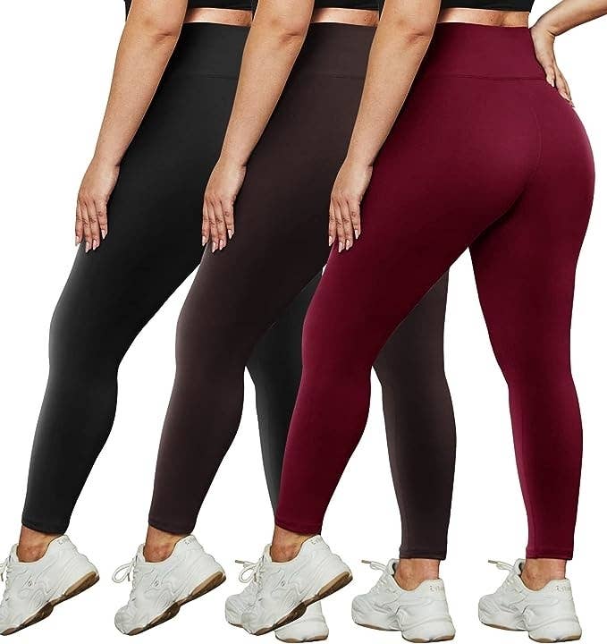 Womens Oh So Soft Knee Length Leggings Pack Of 2 Made In The USA | Small to  5X
