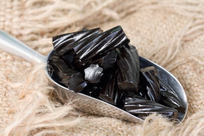 a scoop of Black licorice