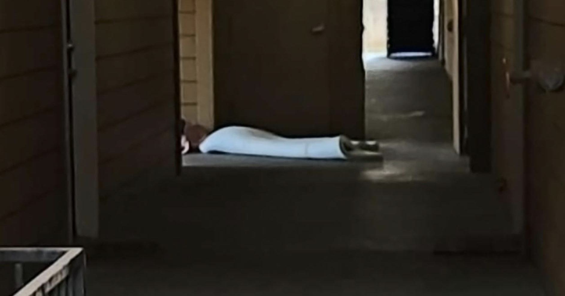 Closeup of the pipe on the floor