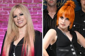 Avril Lavigne next to a separate image of Hayley Williams.