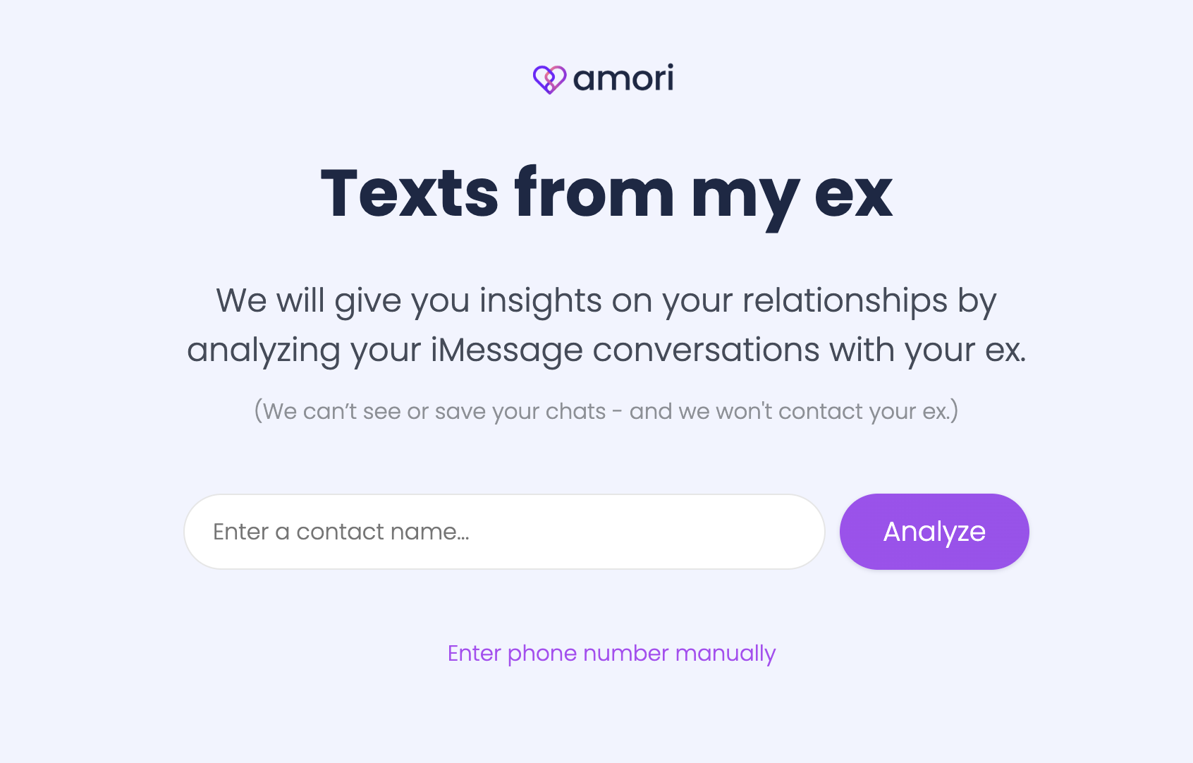 Texts from my ex we will give you insights on your relationships by analyzing your iMessage conversations with your ex