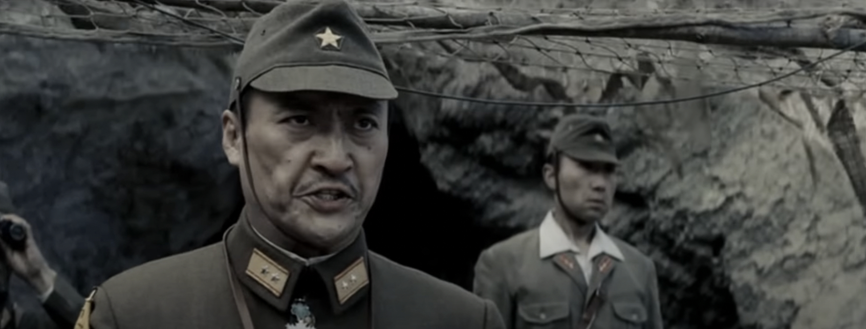 Ken Watanabe as a Japanese soldier
