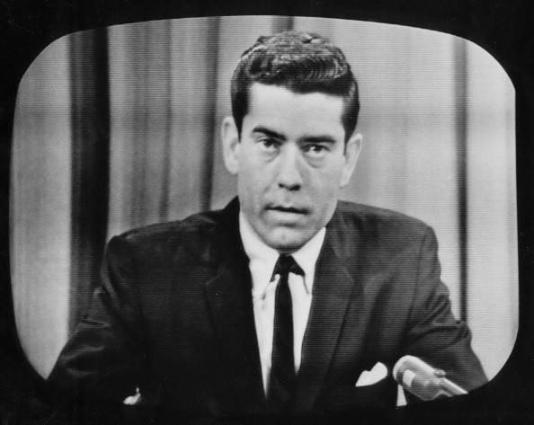Dan rather hosting the evening news in 1963